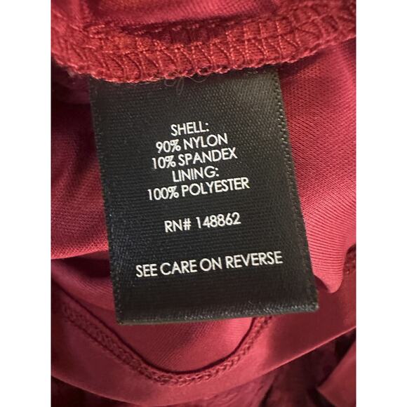 Torrid Babydoll Stretch Lace Cold Shoulder Top Biking Red Plus Size 4 4X - Picture 9 of 15